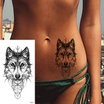 tatouage loup femme
