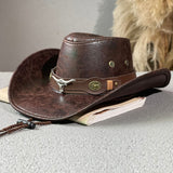 chapeau de cowboy marron