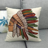 coussin cheff amerindienne