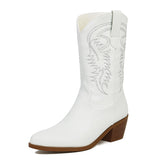 Bottes Western Blanches Femme 