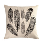 coussin indien plumes indienne
