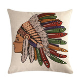 coussin indien femme indienne