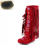 bottes indienne rouge 