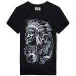 tee shirt indien chef des loups