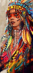 tableau femme indienne street art