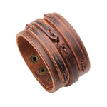 bracelet indien cuir vintage