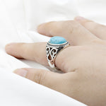 bague indienne turquoise