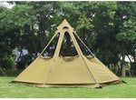 tente de camping style tipi kaki