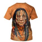 t-shirt chef de tribu indienne